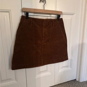 GAP Brown Corduroy Mini Skirt